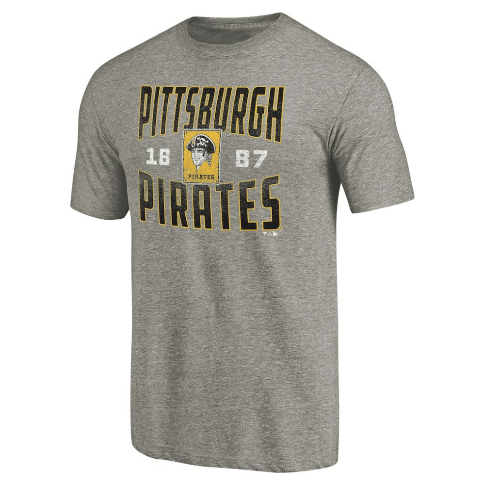 Pittsburgh Pirates Cooperstown Collection Antique Stack Tri-Blend T-Shirt Clearance