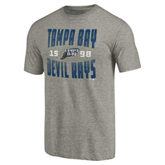 Tampa Bay Rays Cooperstown Collection Antique Stack Tri-Blend T-Shirt Clearance