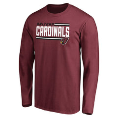 Arizona Cardinals Iconic Collection On Side Stripe Long Sleeve T-Shirt Cardinal - NFL