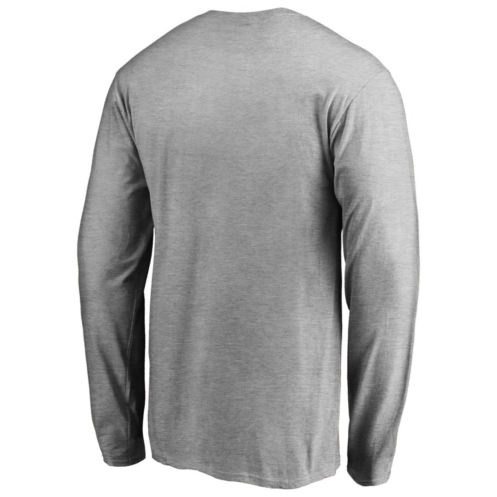 Green Bay Packers Iconic Collection On Side Stripe Long Sleeve T-Shirt Ash - NFL
