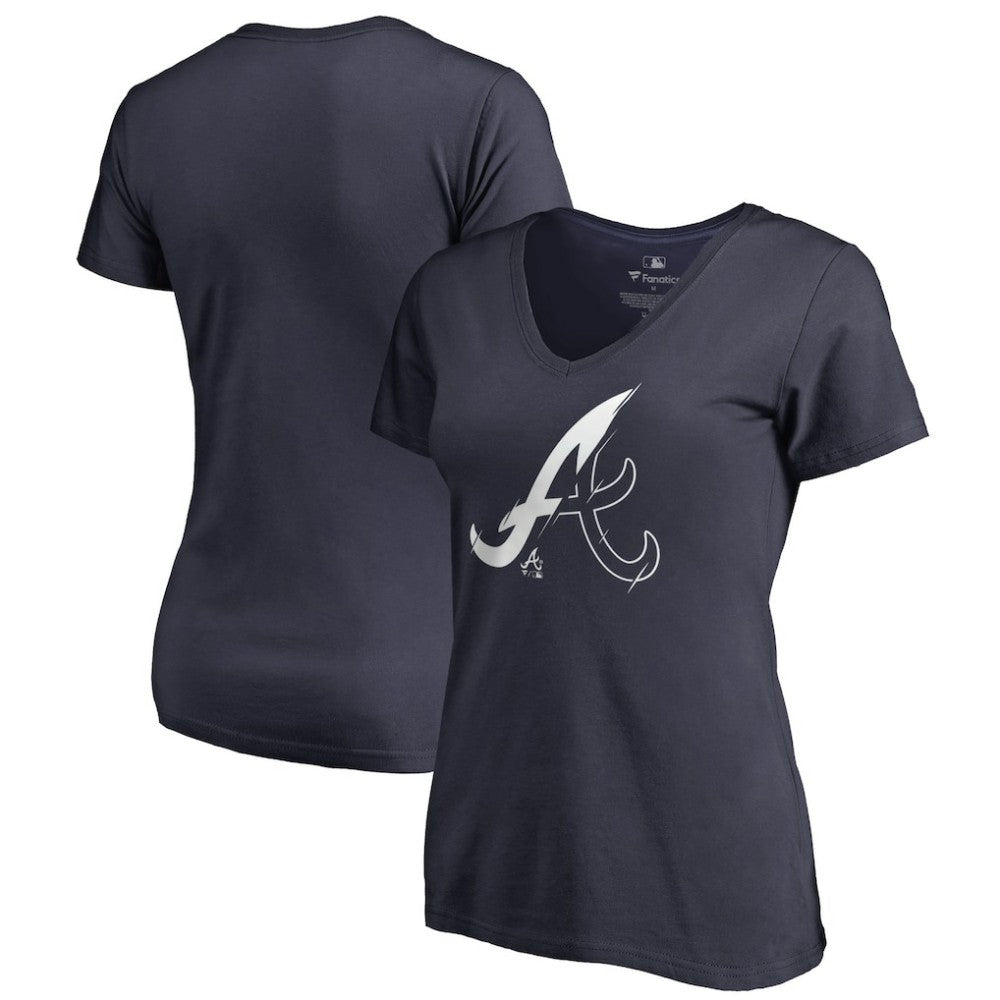 Atlanta Braves Women's X-Ray V-Neck T-Shirt for sale