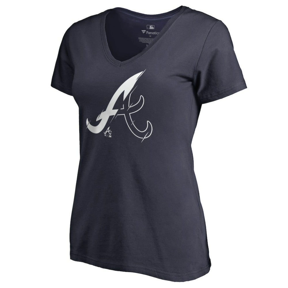Atlanta Braves Women's X-Ray V-Neck T-Shirt for sale