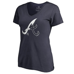 Atlanta Braves Women's X-Ray V-Neck T-Shirt for sale