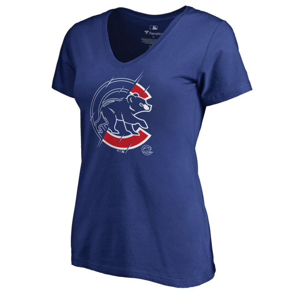 Chicago Cubs Women's X-Ray V-Neck T-Shirt Online