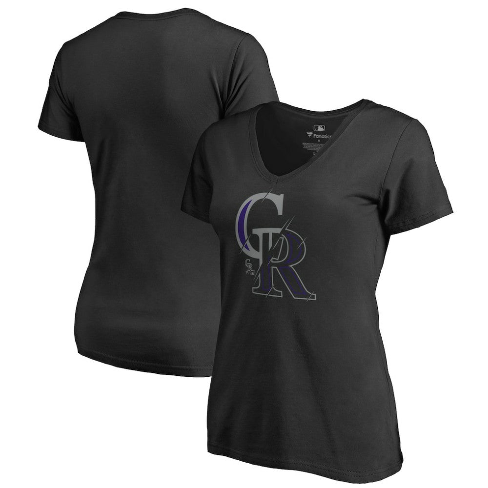 Colorado Rockies Women's X-Ray V-Neck T-Shirt On Sale