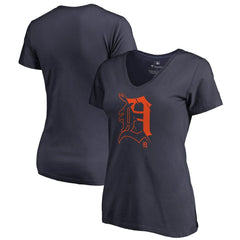 Detroit Tigers Women's X-Ray V-Neck T-Shirt Clearance
