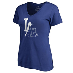 Los Angeles Dodgers Women's X-Ray V-Neck T-Shirt Sale