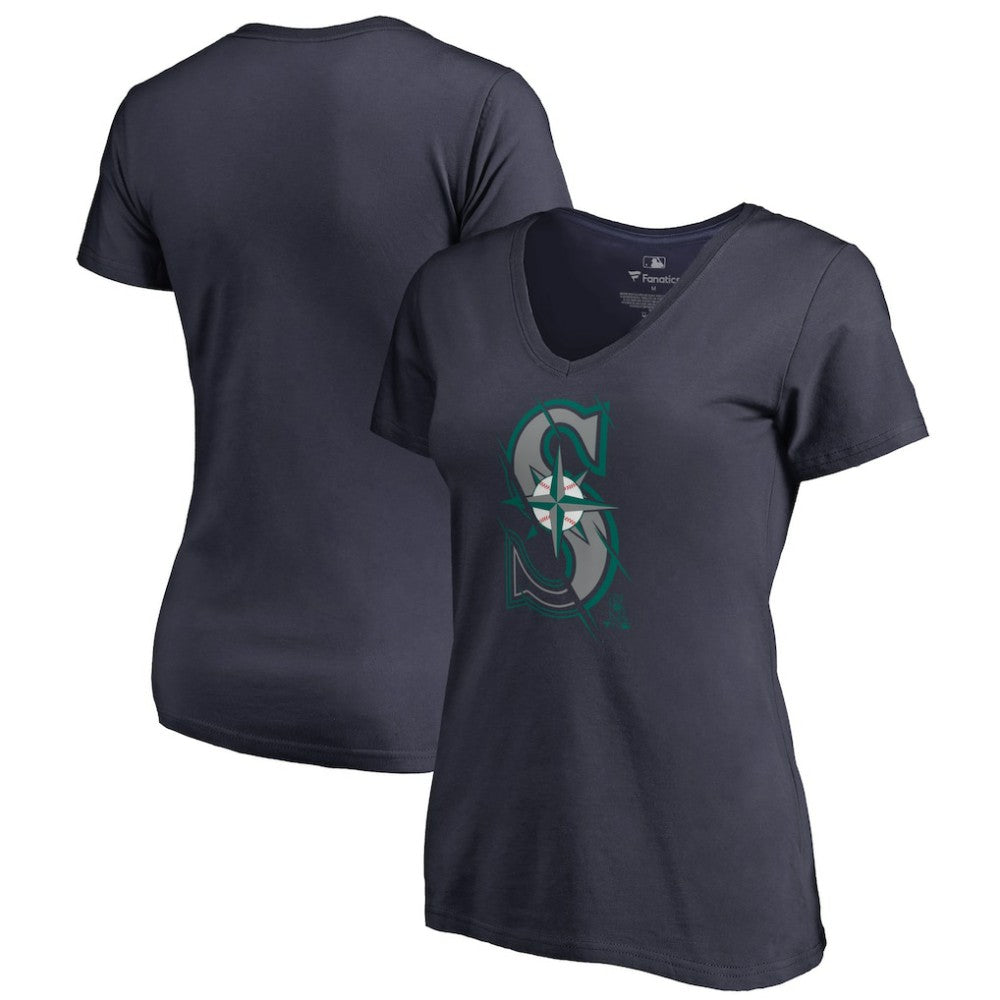Seattle Mariners Women's X-Ray V-Neck T-Shirt Near Me