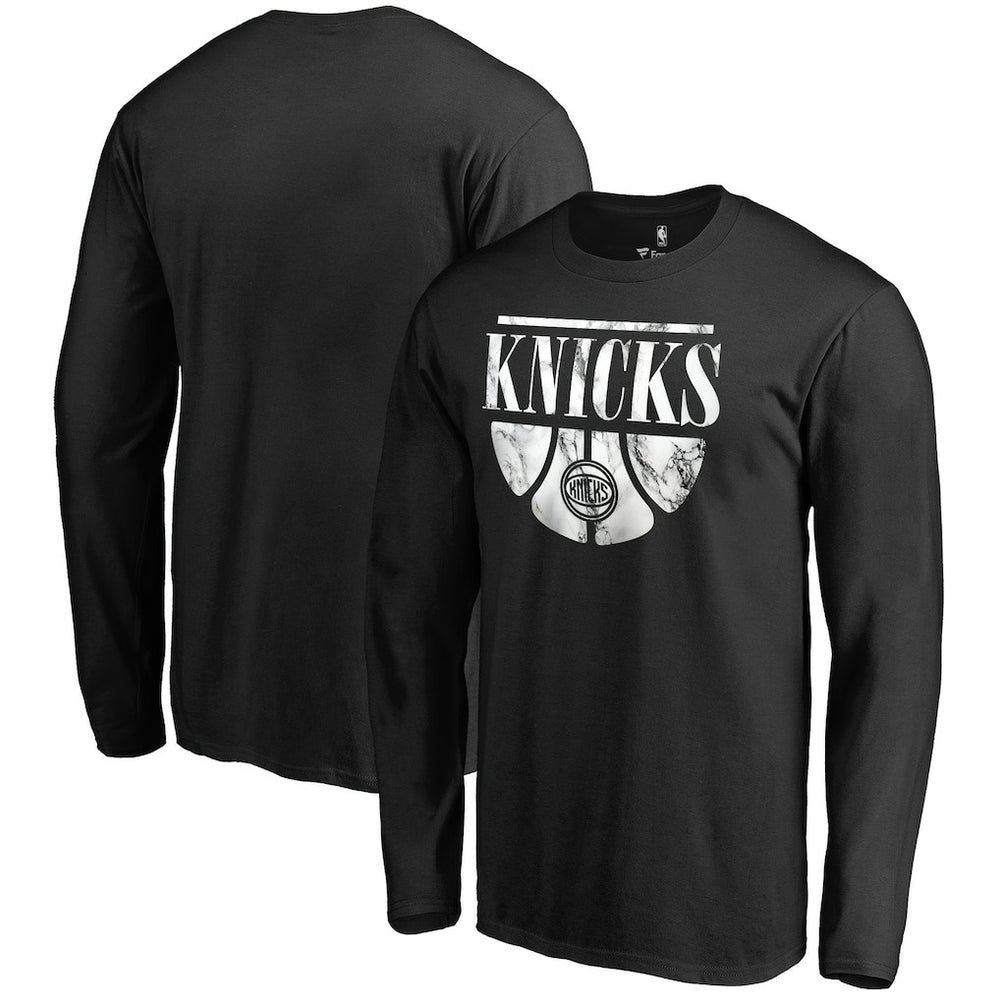 NBA - New York Knicks Buckets Long Sleeve T-Shirt - Black