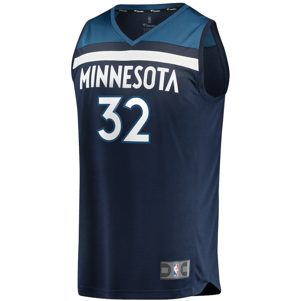 Karl-Anthony Towns Minnesota Timberwolves Fast Break Replica Player Jersey Navy - Icon Edition | NBA Jerseys