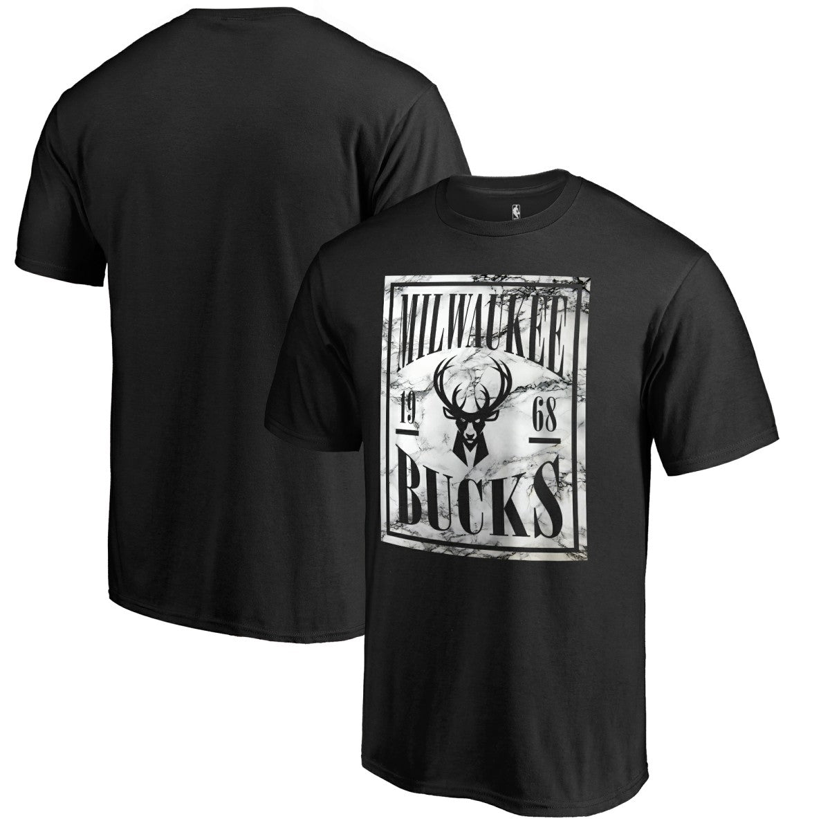 NBA - Milwaukee Bucks Black Court Vision T-Shirt
