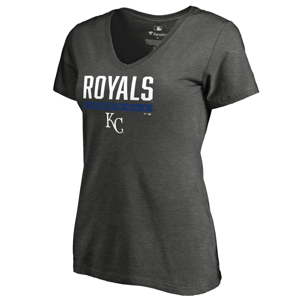 Kansas City Royals Women's Win Stripe V-Neck T-Shirt Near Me