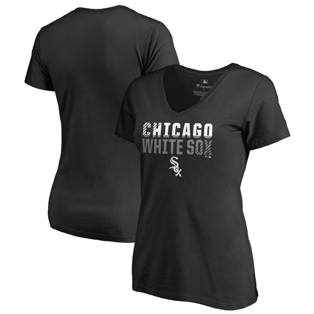 Chicago White Sox Women's Fade Out V-Neck T-Shirt Clearance