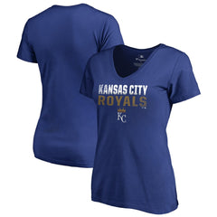 Kansas City Royals Women's Fade Out V-Neck T-Shirt discount
