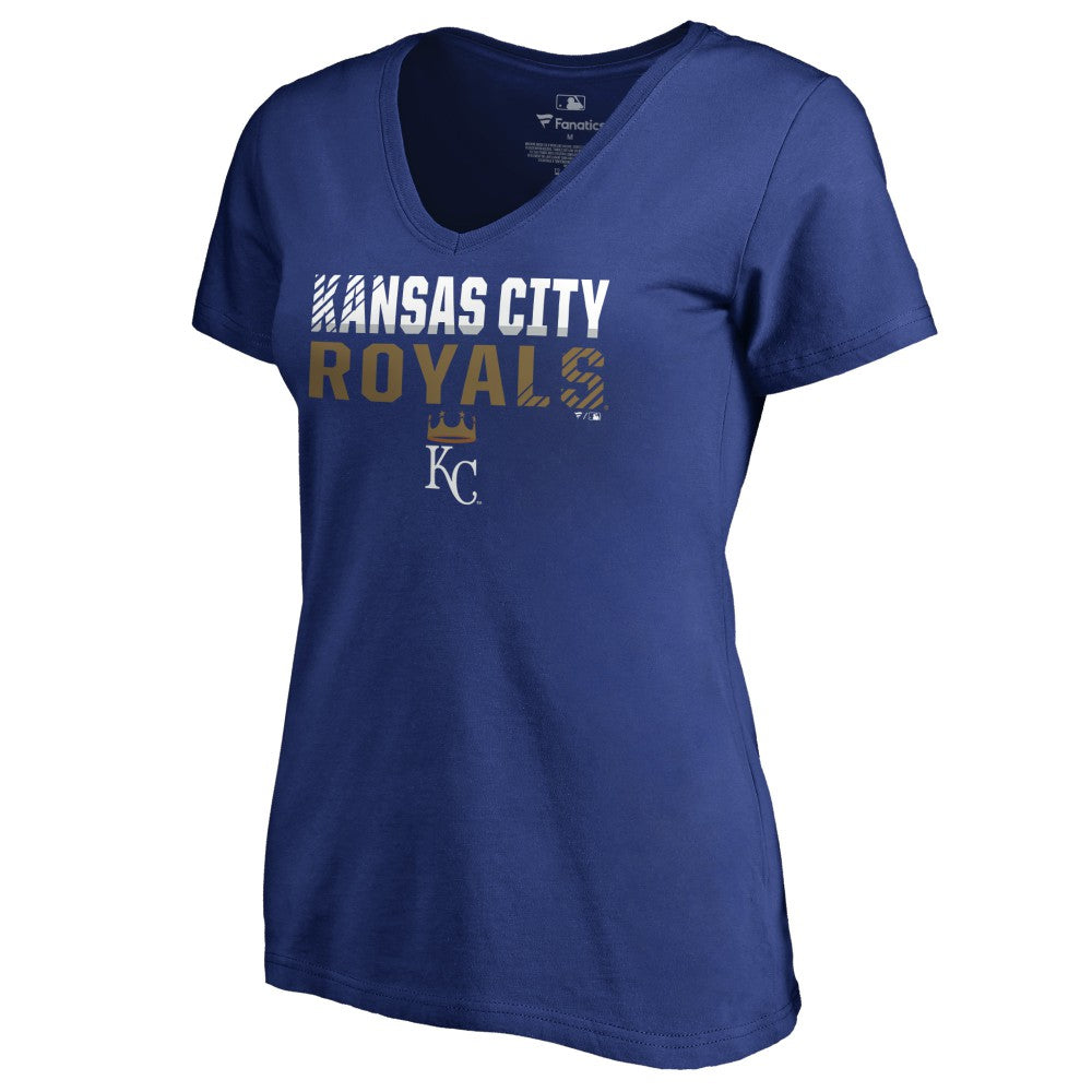 Kansas City Royals Women's Fade Out V-Neck T-Shirt discount
