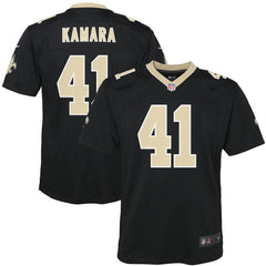 Alvin Kamara New Orleans Saints Youth Game Jersey Black - Nike