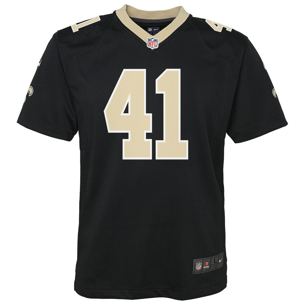 Alvin Kamara New Orleans Saints Youth Game Jersey Black - Nike