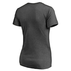 Tampa Bay Rays Women's Charcoal Stack V-Neck T-Shirt discount
