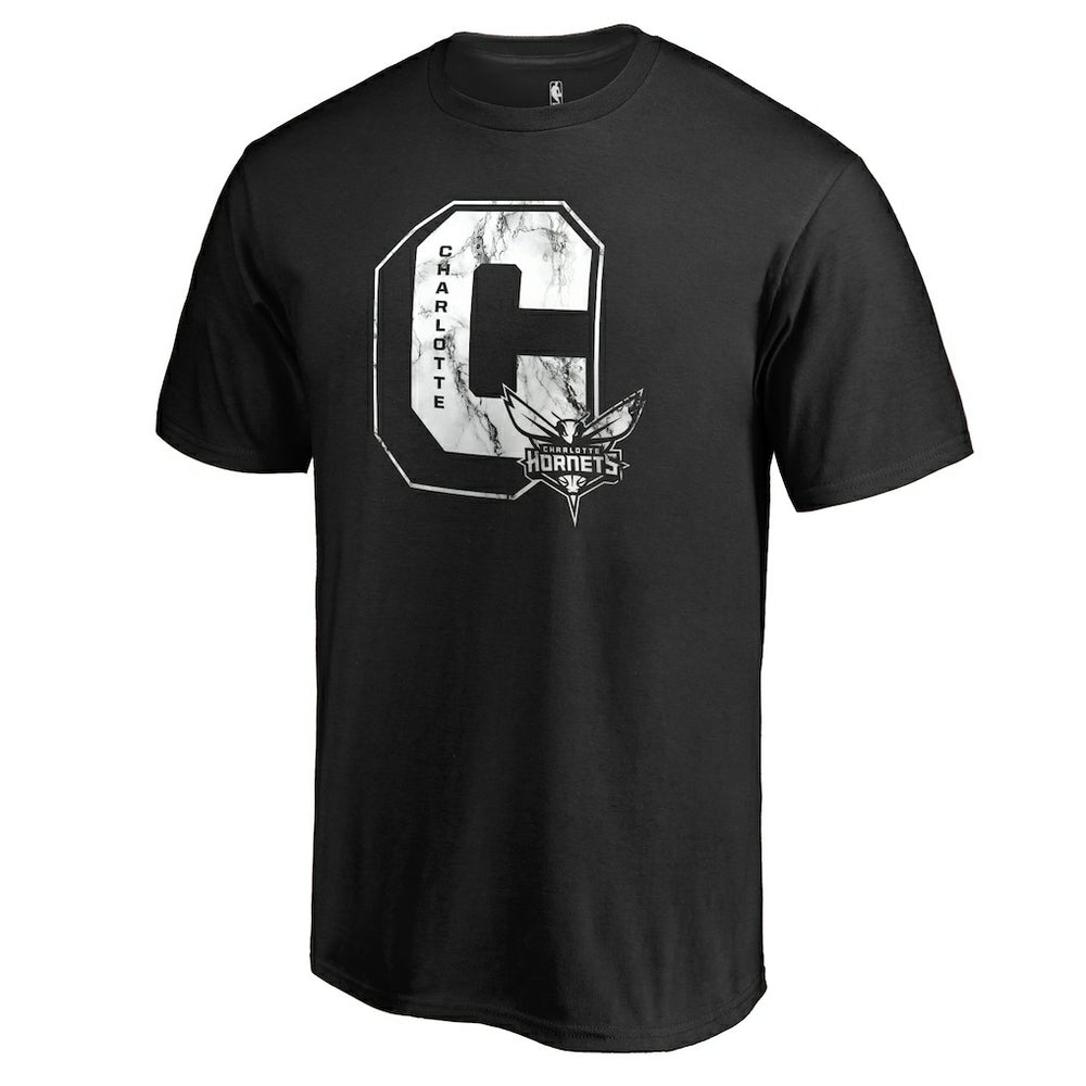 NBA - Charlotte Hornets Letterman T-Shirt - Black