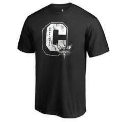 NBA - Charlotte Hornets Letterman T-Shirt - Black