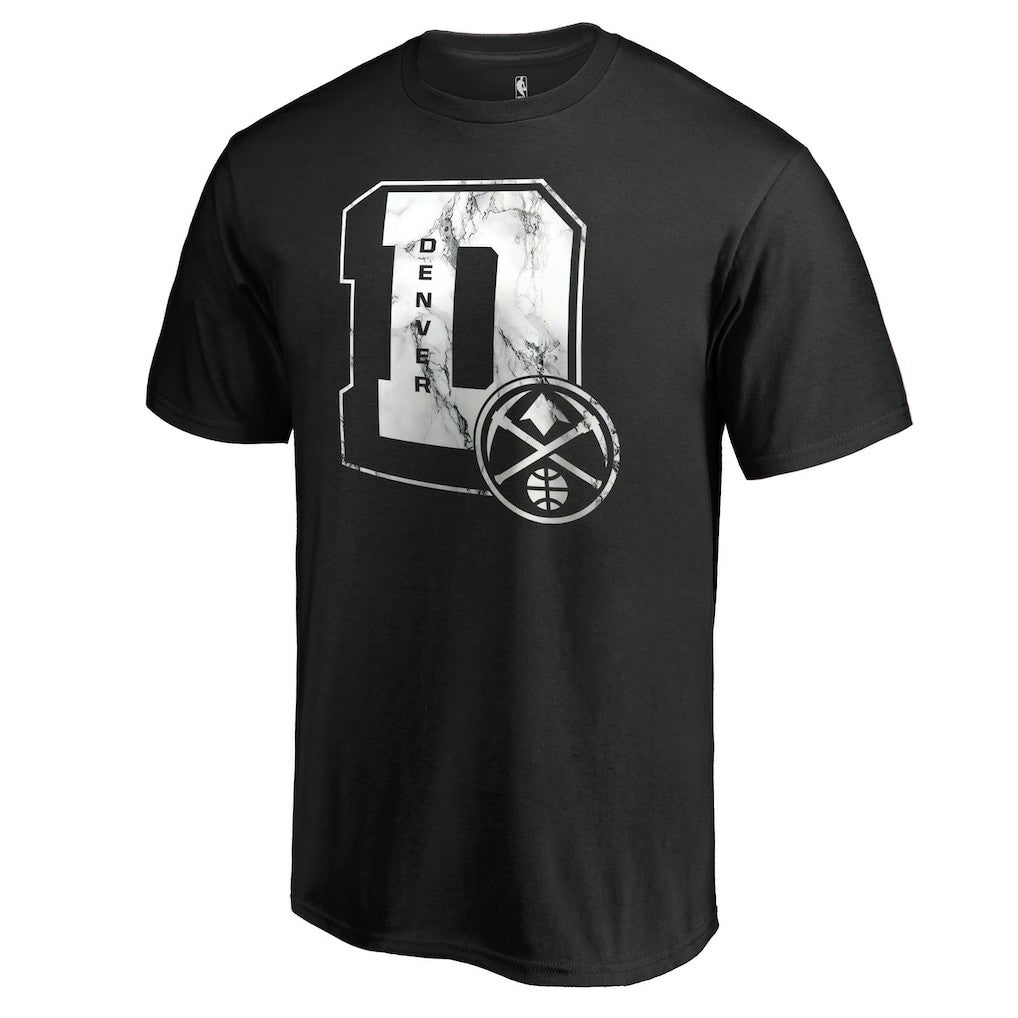 NBA - Denver Nuggets Letterman T-Shirt - Black