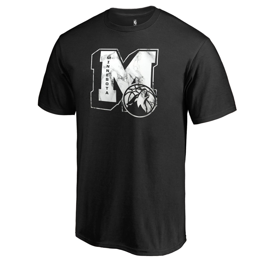 NBA - Minnesota Timberwolves Letterman T-Shirt - Black