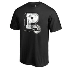 NBA - Philadelphia 76ers Letterman T-Shirt - Black