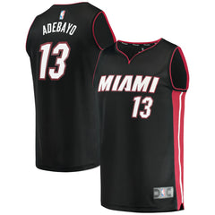 Fanatics - Bam Adebayo Miami Heat Fast Break Replica Player Jersey - Icon Edition - Black