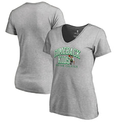 NBA - Boston Celtics Women's Comeback Kids V-Neck T-Shirt - Heathered Gray