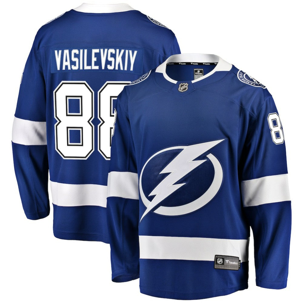 Andrei Vasilevskiy Tampa Bay Lightning Fanatics Home Breakaway Player Jersey - Blue | NHL Jerseys