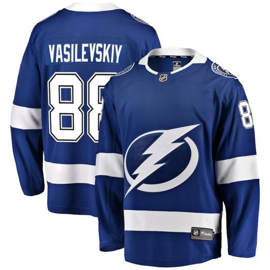 Andrei Vasilevskiy Tampa Bay Lightning Fanatics Home Breakaway Player Jersey - Blue | NHL Jerseys
