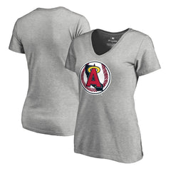 California Angels Women's Cooperstown Collection Vintage Forbes V-Neck T-Shirt Online