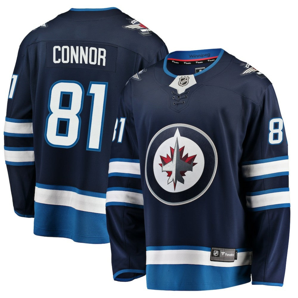 Kyle Connor Winnipeg Jets Fanatics Breakaway Replica Jersey - Navy | NHL Jerseys