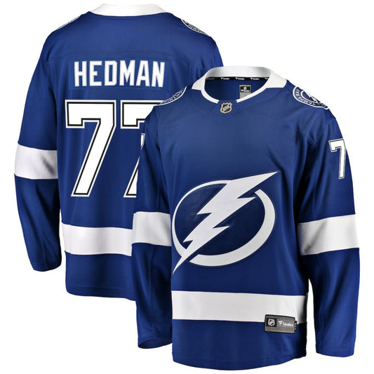 Victor Hedman Tampa Bay Lightning Fanatics Breakaway Jersey - Blue | NHL Jerseys