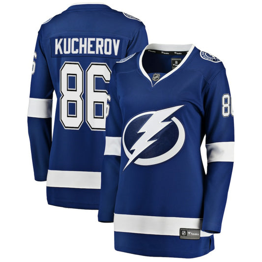 Nikita Kucherov Tampa Bay Lightning Fanatics Women's Home Breakaway Jersey - Blue | NHL Jerseys