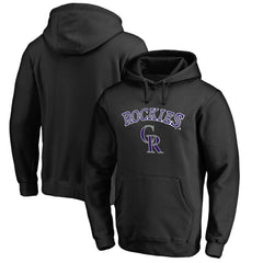 Colorado Rockies Team Lockup Fitted Pullover Hoodie Clearance