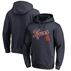 Detroit Tigers Team Lockup Fitted Pullover Hoodie Lifestyle