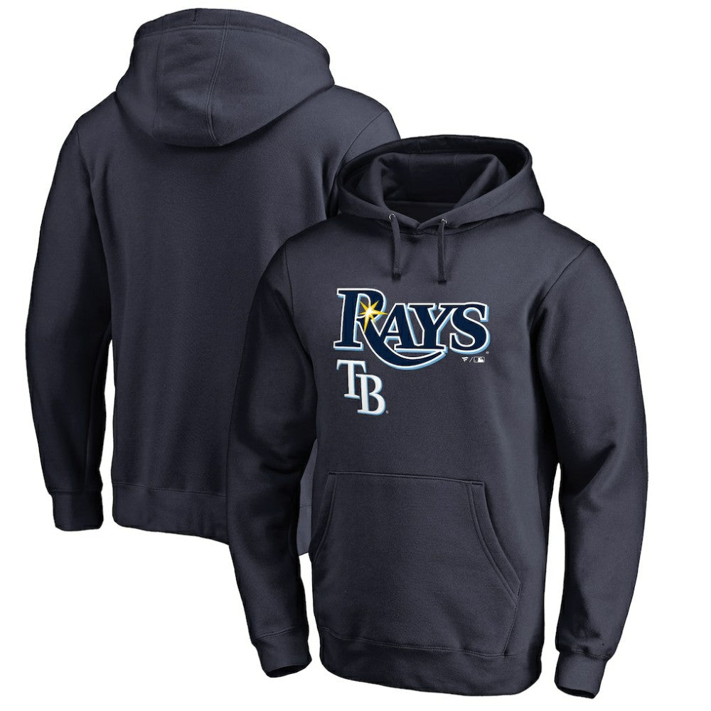 Tampa Bay Rays Team Lockup Fitted Pullover Hoodie On Sale