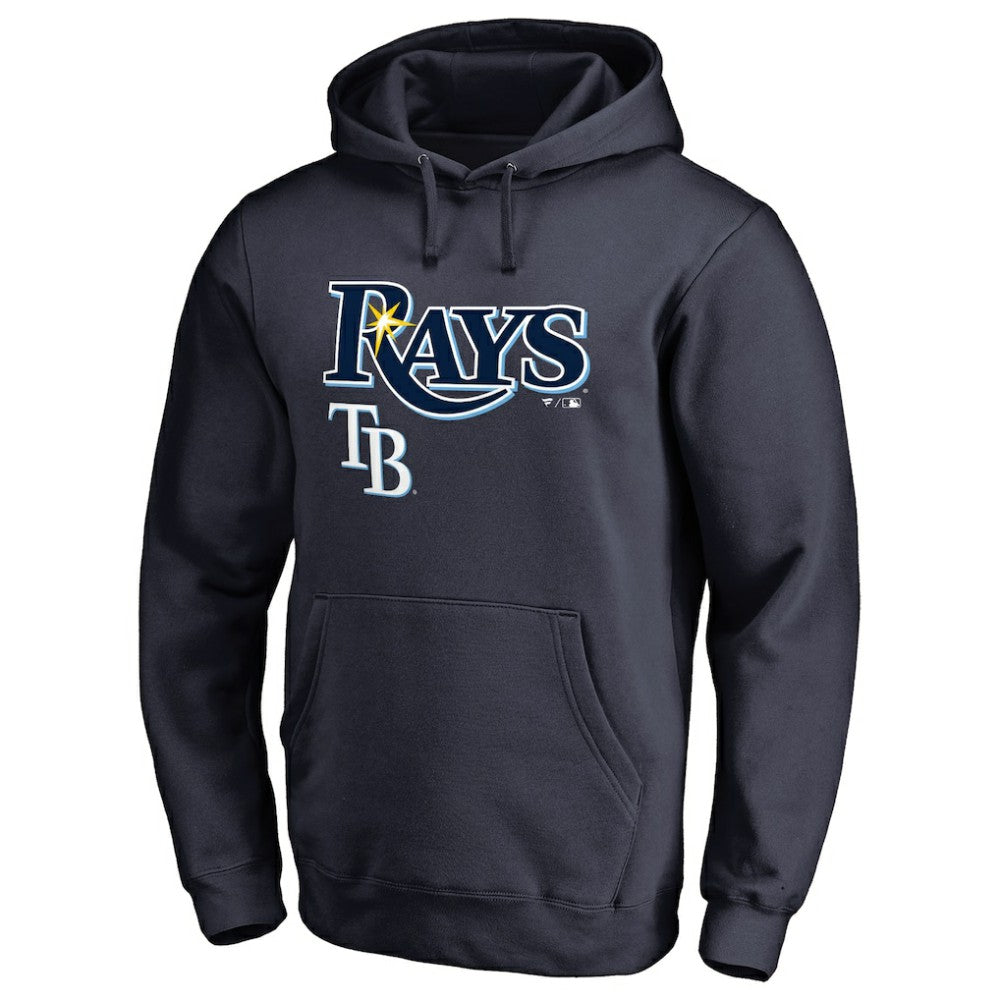 Tampa Bay Rays Team Lockup Fitted Pullover Hoodie On Sale