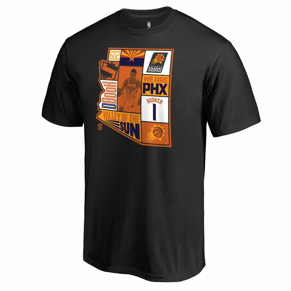 NBA - Devin Booker Phoenix Suns Player State T-Shirt - Black