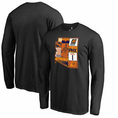 NBA - Devin Booker Phoenix Suns Player State Long Sleeve T-Shirt - Black