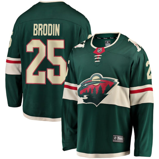 Jonas Brodin Minnesota Wild Fanatics Breakaway Jersey - Green | NHL Jerseys