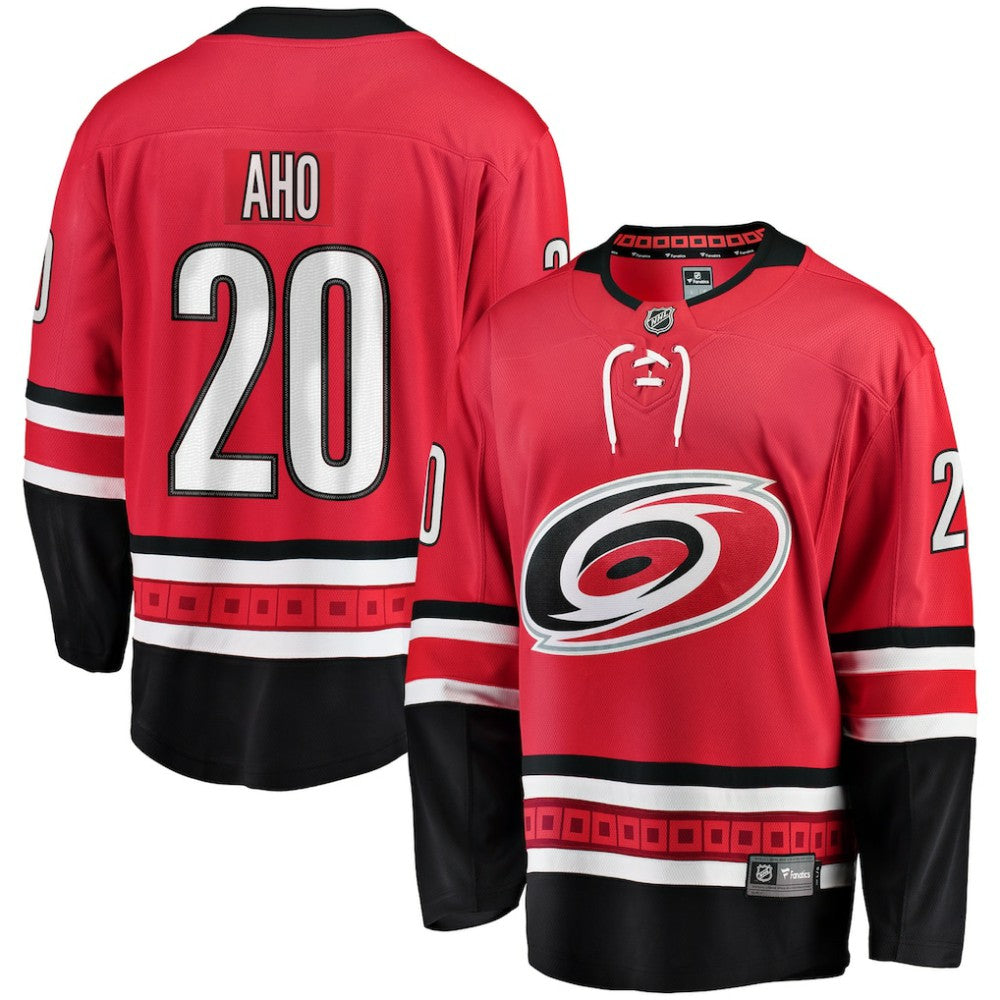 Sebastian Aho Carolina Hurricanes Fanatics Alternate Breakaway Player Jersey - Red | NHL Jerseys