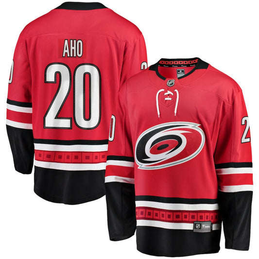 Sebastian Aho Carolina Hurricanes Fanatics Alternate Breakaway Player Jersey - Red | NHL Jerseys