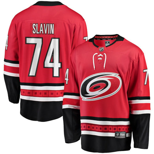 Jaccob Slavin Carolina Hurricanes Fanatics Alternate Breakaway Player Jersey - Red | NHL Jerseys