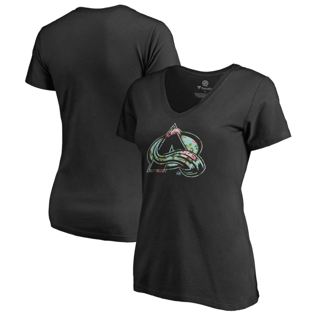 Colorado Avalanche - Women's Lovely V-Neck T-Shirt Black