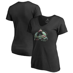 Colorado Avalanche - Women's Lovely V-Neck T-Shirt Black