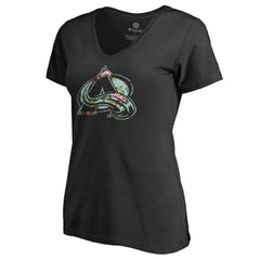 Colorado Avalanche - Women's Lovely V-Neck T-Shirt Black