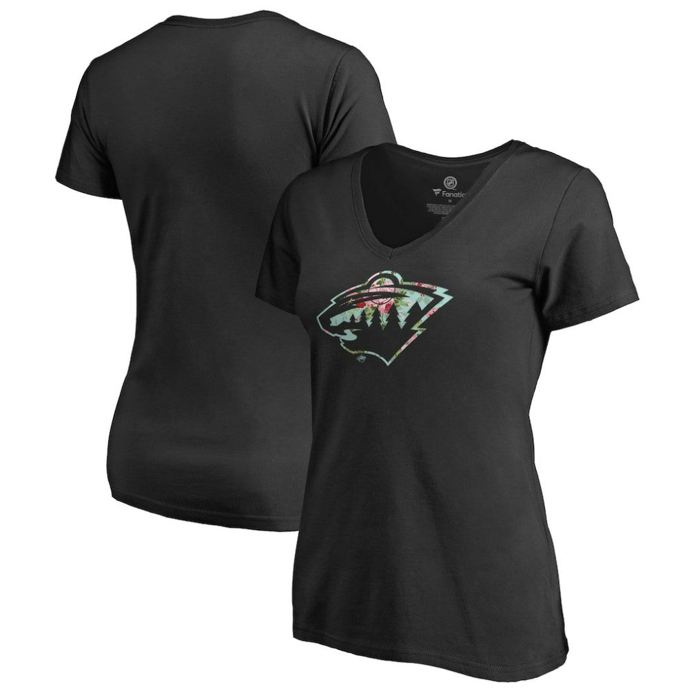 Minnesota Wild - Women's Lovely V-Neck T-Shirt Black