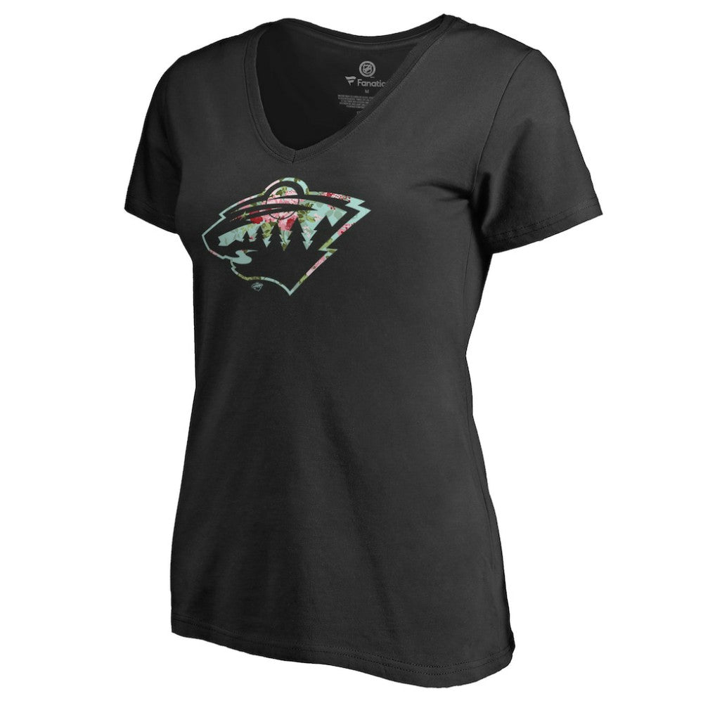 Minnesota Wild - Women's Lovely V-Neck T-Shirt Black